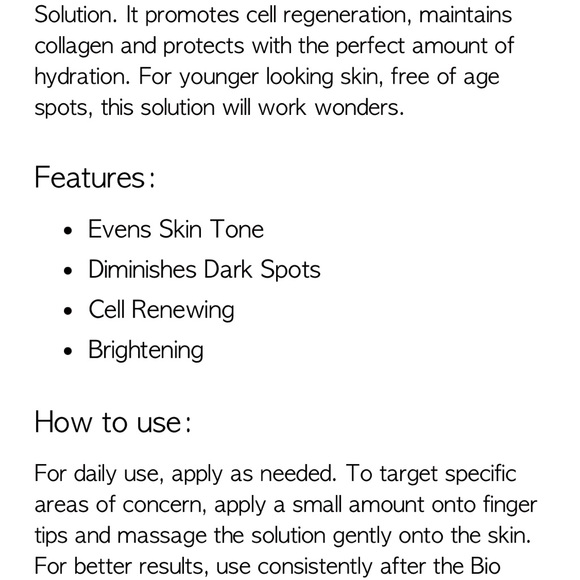 Pearl de Flore Le Rose Bio-Active Vitamin C Serum BNIB - Picture 3 of 4